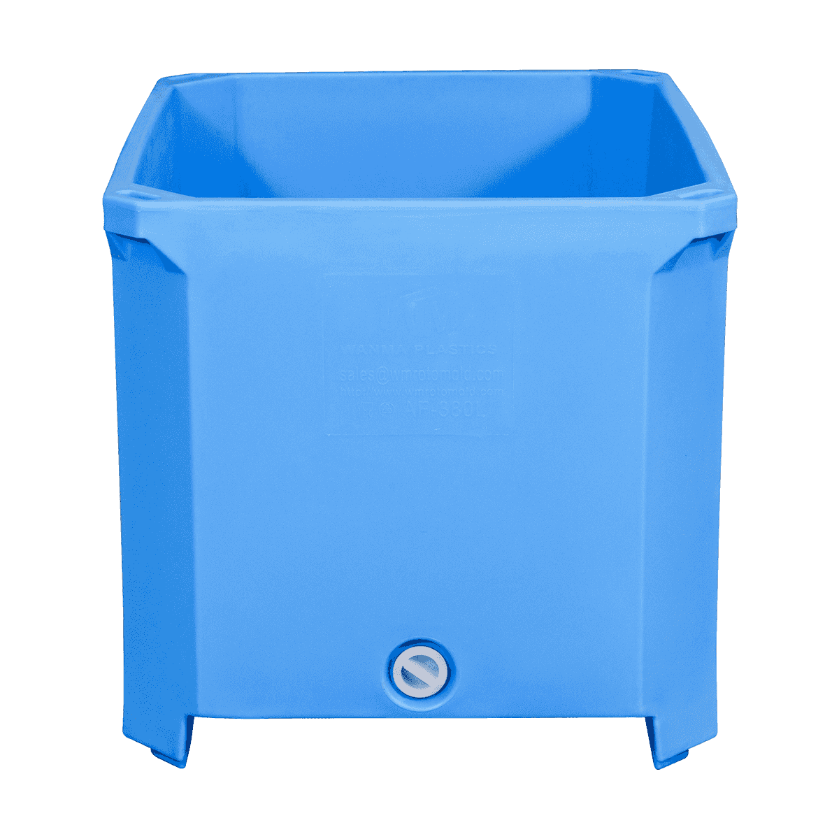 AF-380L Insulated Fish Tubs Seafood Industrial Gamit ang mga lalagyan ng plastik