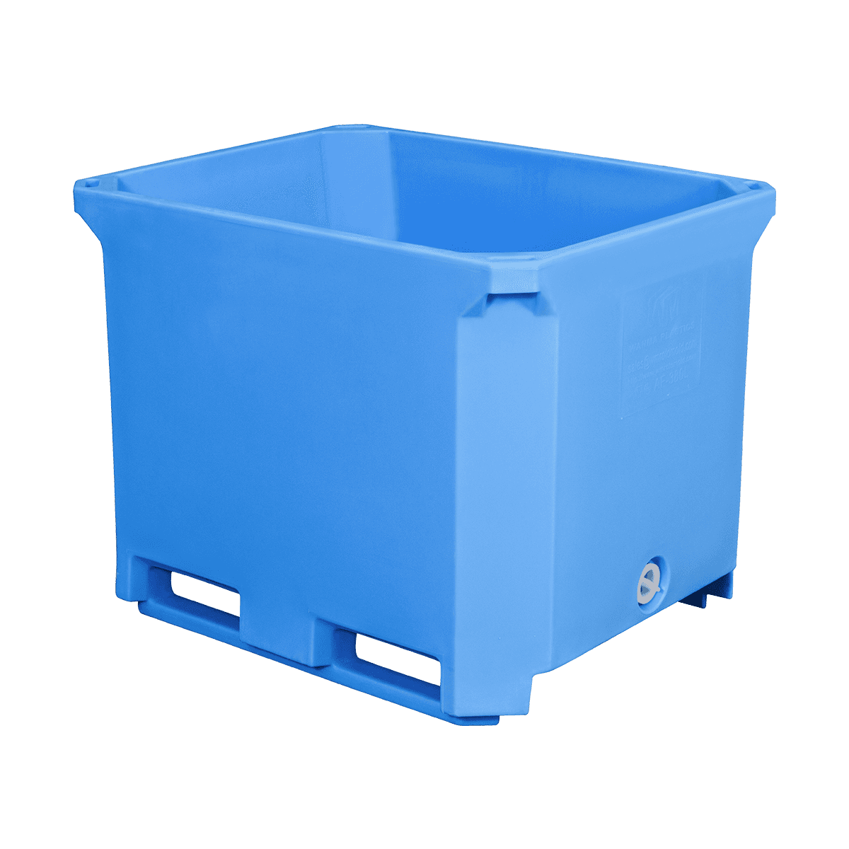 AF-380L Insulated Fish Tubs Seafood Industrial Gamit ang mga lalagyan ng plastik