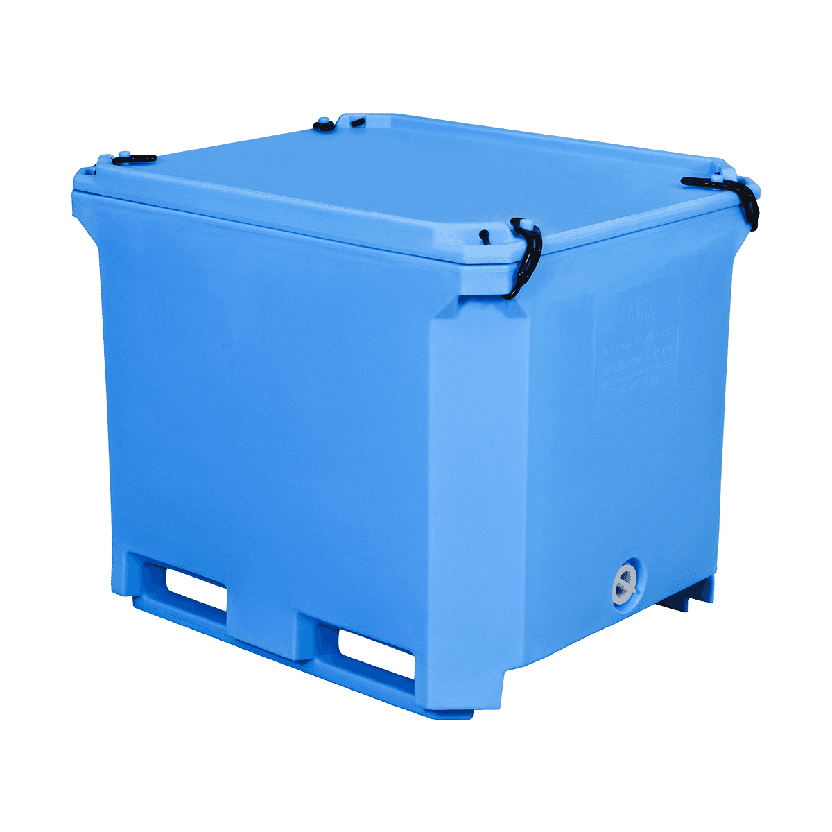 AF-380L Insulated Fish Tubs Seafood Industrial Gamit ang mga lalagyan ng plastik